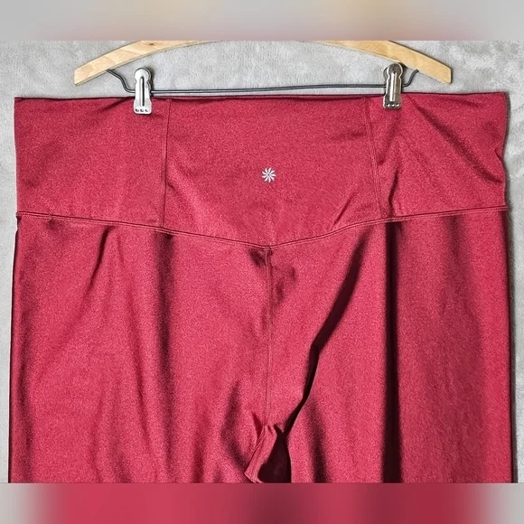Athleta Women's Elation Shine Tight Leggings Maroon‎ 3X. - Picture 12 of 14